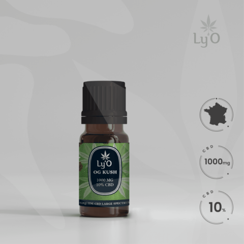 E-Liquide OG Kush 1000mg 10% CBD Ly'O : Un concentré de bienfaits pour votre bien-être 